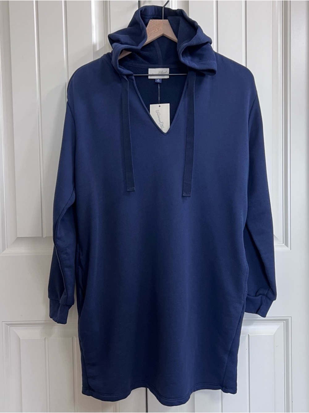Universal Thread Womens Hooded Terry Dress in Blue, Size XS, NWT